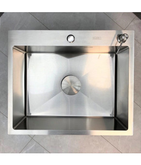 Кухонная мойка из нержавеющей стали SS304 DS50550-3BR 500*500*220 (Brushed)