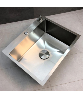 Кухонная мойка из нержавеющей стали SS304 DS50550-3BR 500*500*220 (Brushed)