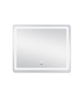 Дзеркало Qtap Mideya 900х700 з LED-підсвічуванням Touch, з антизапотіванням, з димером, рег. яскравості Reverse QT2078NCF9070W
