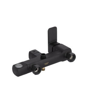 Душова система для кабіни Qtap Capricorn на три споживача (з виливом) 53103KNB Black Matt