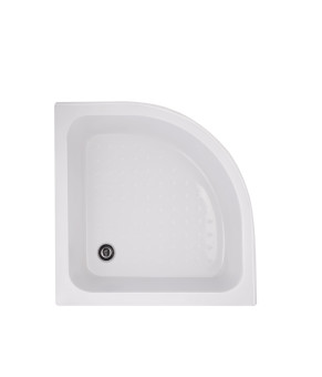 Душевая кабина Latwa SC80x80.SAT.MID.FR полукруглая, стекло Frost 4 мм + Душевой поддон KAPIELKA ST80x80x26 с панелью Lidz (LLSC8080SATMIDFR2SET)