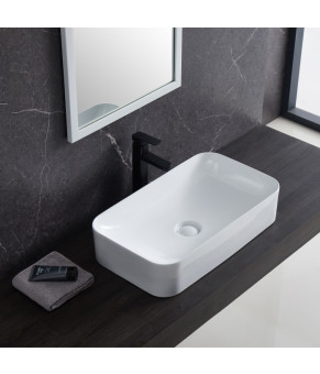 Раковина-чаша Qtap Tern 605x350x140 White з донним клапаном QT17112270W