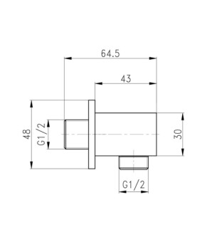Шланговое подключение Qtap Spojeni QT809810842857NB Black Matt