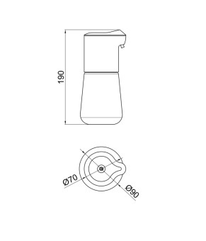 Дозатор для рідкого мила Qtap Pohodli автоматичний 4,5V QT144WH42926 White (Autodávkovač)