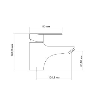 Смеситель для раковины Lidz Tani 001F1 (k40) Chrome (LDTAN001F1CRM44957)