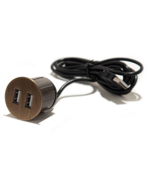 Вбудований USB-зарядний порт ASA Plastici VersaPick 060.29Z.00039 зістарена бронза