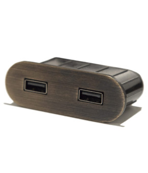 Вбудований USB-зарядний порт ASA Plastici VersaPick 060.29Z.00063 кольору зістарена бронза