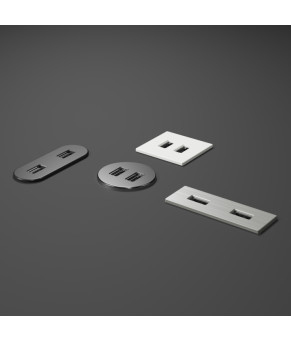 Вбудований USB-зарядний порт ASA Plastici VersaPick 060.29Z.00063 кольору зістарена бронза