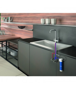 Змішувач для кухонної раковини із підключенням до фільтрованої води GENEBRE, чорне матове покриття (65702184166)