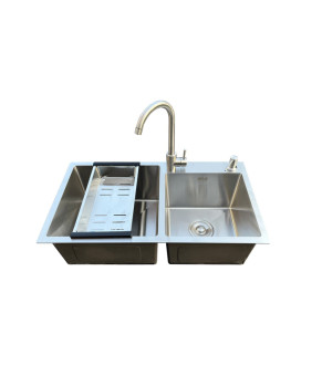 Комплект: Мойка кухонная Romzha Arta U-730SDN (A) + Смеситель (RO47800)