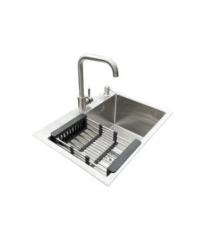 Комплект мийка + змішувач Romzha Arta Nova U-550 (B)