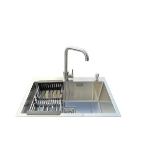 Комплект мийка + змішувач Romzha Arta Nova U-600 (B)