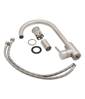 Комплект мийка + змішувач Romzha Stela Textura (A)