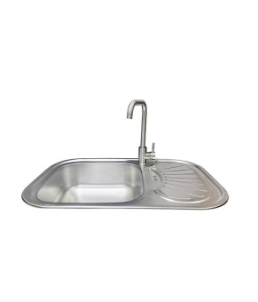 Комплект мийка + змішувач Romzha Stela Textura (B)