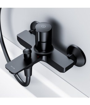 Смеситель для ванны и душа TouchReel, черный AM.PM F85A10522 X-Joy