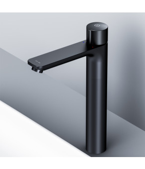 Смеситель для умывальника высокий TouchReel, чёрный AM.PM F85A92522 X-Joy