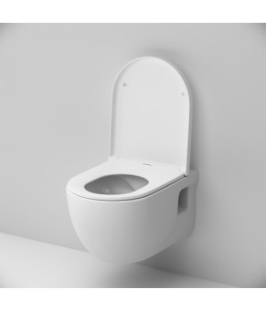 Подвесной унитаз FlashClean с сиденьем микролифт AM.PM C801701SC Like