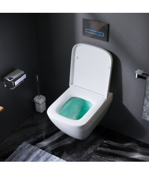 Подвесной унитаз FlashClean с сиденьем микролифт Square  AM.PM C701701SC Spirit 2.0