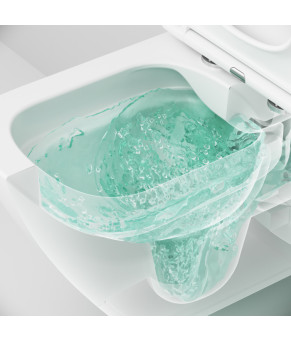 Подвесной унитаз FlashClean с сиденьем микролифт Square  AM.PM C701701SC Spirit 2.0