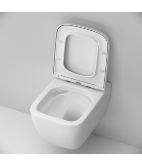 Подвесной унитаз FlashClean с сиденьем микролифт AM.PM C901701SC Gem