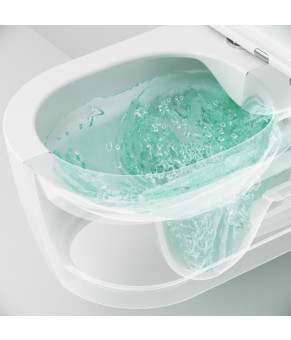 Подвесной унитаз 49 см FlashClean с сиденьем микролифт AM.PM C8F1701SC Func