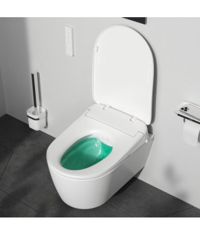 Подвесной унитаз FlashClean c эл крышкой-биде со скрытой подводкой AM.PM C8F1702SC Func