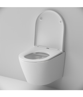 Подвесной унитаз FlashClean с сиденьем микролифт AM.PM C741701SC Sense
