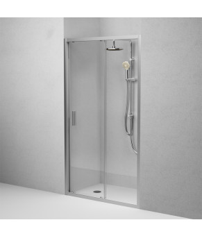 Дверь душевая 110х195, стекло прозрачное, профиль матовый хром AM.PM W90UG-110-1S-195MT Gem