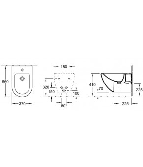 Біде Villeroy and Boch Subway 740000R2