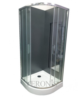 Душевая кабина Veronis KN-3-80 PREMIUM 80х80х190 см прозрачное стекло, без поддона