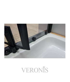 Душевая кабина без поддона VERONIS KN-16-10 black 100х80х190 см