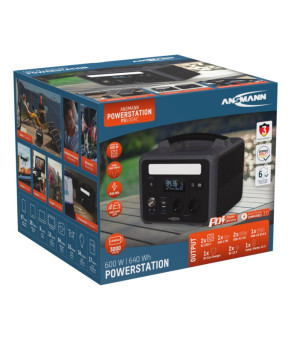 Зарядна станція Ansmann PS600AC-600W-640Wh-cb