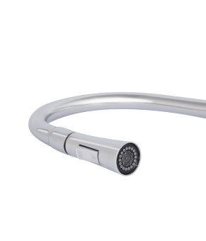 Смеситель для кухни Qtap Vlasta New с выдвижным изливом QTVLA344CRM45646 Хром