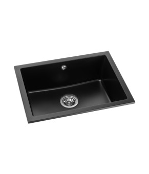 Кухонная мойка GRANADO Under top L Black shine (gr3501)