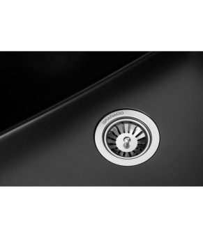Кухонная мойка GRANADO Under top L Black shine (gr3501)
