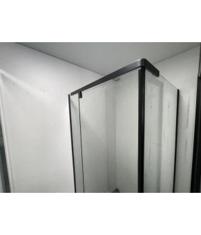 Душова кабіна Aquanil Camellia 120х90х190 см прозоре скло з чорним профілем