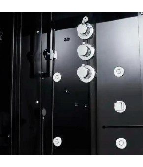 Гидромассажный паровой бокс GOLSTON G-U692BB черный 1200х850х2230 мм правосторонний