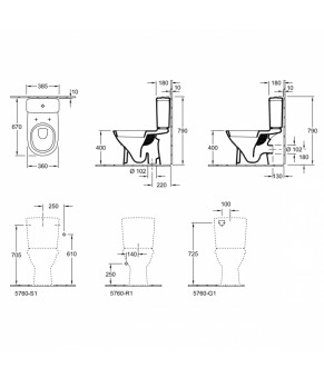 Компакт Villeroy and Boch O.NOVO 5661T301