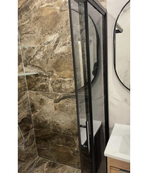 Душевая кабина Aquanil Unimar Black 100x80x190 см тонированное стекло (UNIMAR80SmokeBlack)