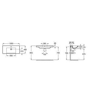Раковина Roca Alter 1000x460 (A3270MA000)