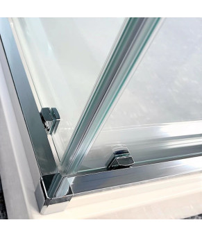 Душевая кабина Dusel A-513H, 90х90х195, двери раздвижные, стекло прозрачное, 551319