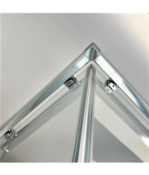 Душевая кабина Dusel A-513H, 90х90х195, двери раздвижные, стекло прозрачное, 551319