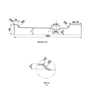 Душовий піддон Dusel D402R п'ятикутний 100х100х15 740211