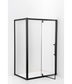 Душевая кабина AquaStream Ethos 120S Swing ALL BLACKS без піддону 18 771