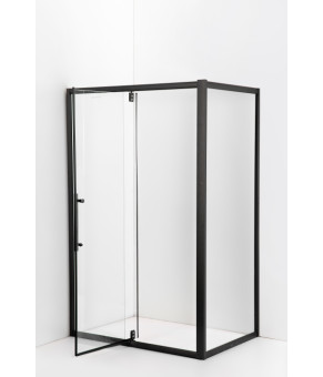 Душевая кабина AquaStream Ethos 110S Swing ALL BLACKS без піддону 18 767