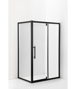 Душевая кабина AquaStream Ethos 110S Swing ALL BLACKS без піддону 18 767