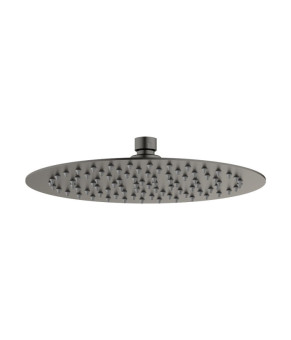 Круглая душевая лейка Ø 25см GENEBRE KLOE Brushed Metal Графит R6511052