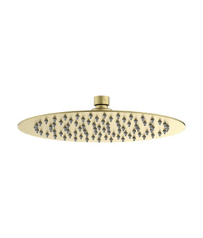 Круглая душевая лейка Ø 25см GENEBRE KLOE Brushed Gold матовое золото R6511051