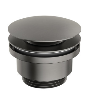 Донный клапан для раковины GENEBRE Luxe Brushed Metal Графит  1 ¼” 10021152