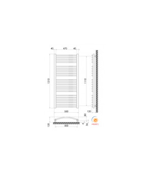 Радіатор опалення для ванної кімнати Polywarm WG21/55